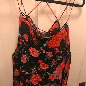 Silk summer top with sleeves